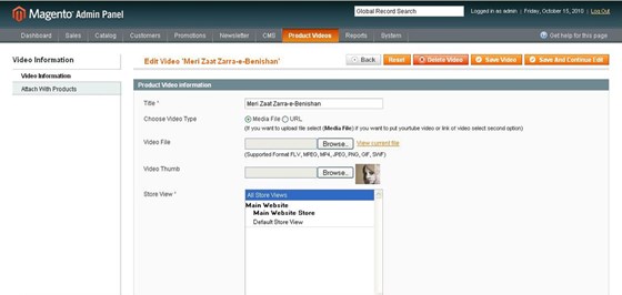 Magento Extensions: Magento Product Videos Extension